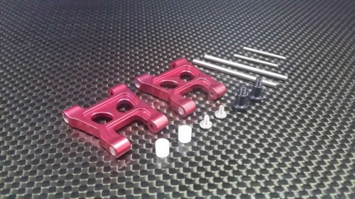 GPM Racing Traxxas Latrax 1/18 Rally Aluminium Front/Rear Lower Arm - 1 Pair Set Red