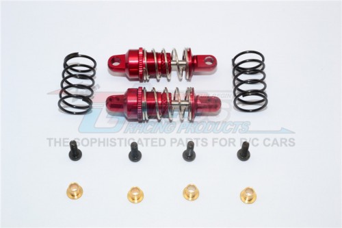 GPM Racing Traxxas Latrax 1/18 Rally Aluminium Rear Adjustable Damper(34MM)-Pair Red
