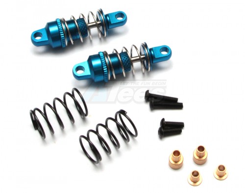 GPM Racing Traxxas Latrax 1/18 Rally Aluminium Front Adjustable Damper(37MM)-Pair Blue