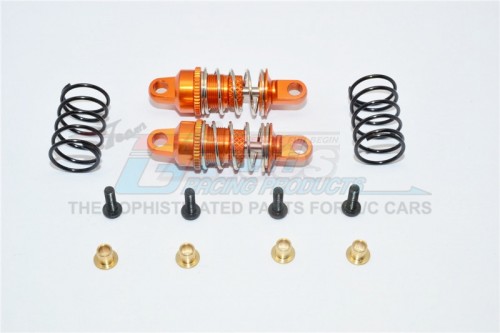 GPM Racing Traxxas Latrax 1/18 Rally Aluminium Front Adjustable Damper(37MM)-Pair Orange