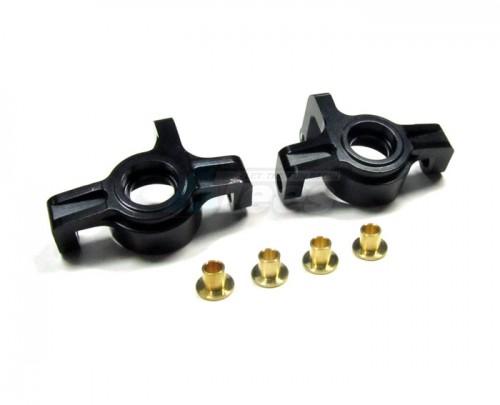 GPM Racing Team Losi Mini 8IGHT Aluminum Front Knuckle Arm 1 Pair Set Black