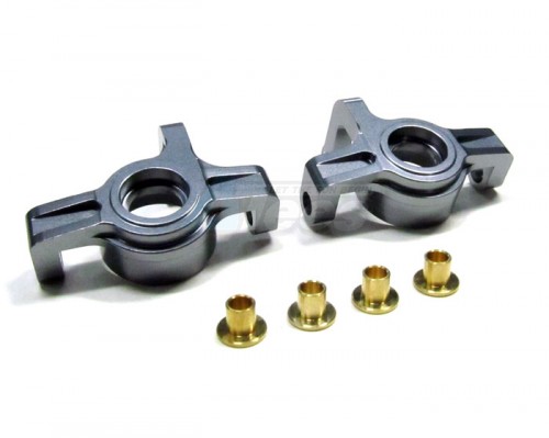 GPM Racing Team Losi Mini 8IGHT Aluminum Front Knuckle Arm 1 Pair Set Gun Metal