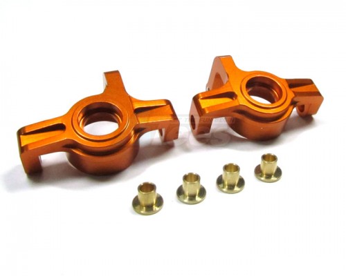 GPM Racing Team Losi Mini 8IGHT Aluminum Front Knuckle Arm 1 Pair Set Orange