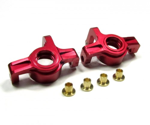 GPM Racing Team Losi Mini 8IGHT Aluminum Front Knuckle Arm 1 Pair Set Red