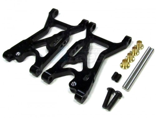 GPM Racing Team Losi Mini 8IGHT Aluminum Front Suspension Arm 1 Pair Set Black