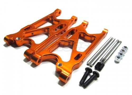 GPM Racing Team Losi Mini 8IGHT Aluminum Rear Suspension Arm 1 Pair Set Orange