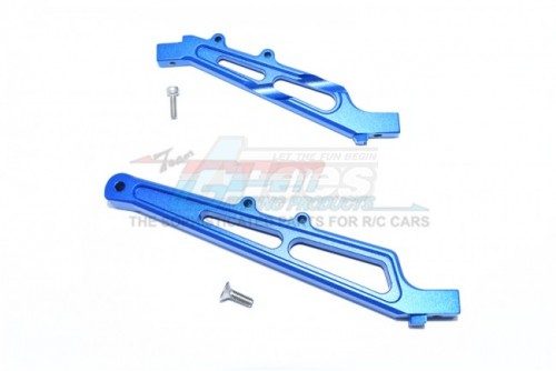 GPM Racing Arrma Infraction 6S BLX All-Road Aluminium Front + Rear Chassis Brace -5Pc Set Blue