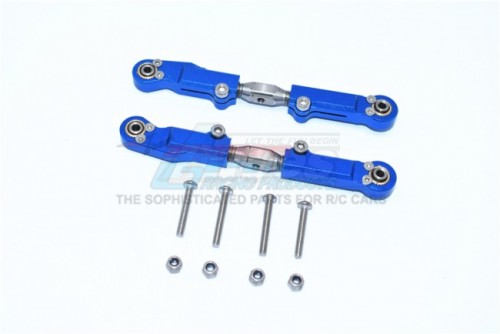 GPM Racing Arrma Infraction 6S BLX All-Road Aluminium + Stainless Steel Rear Upper Arm Tie Rod - 10Pcs Set Blue