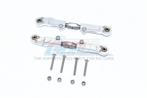 GPM Racing Arrma Infraction 6S BLX All-Road Aluminium + Stainless Steel Rear Upper Arm Tie Rod - 10Pcs Set Silver