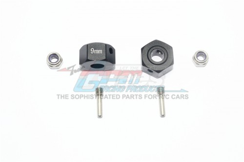 GPM Racing Arrma Granite Aluminium Hex Adapters 9MM - 6Pcs Set Black