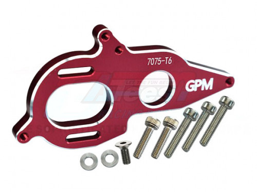 GPM Racing Arrma Granite Aluminium 7075-T6 Motor Heatsink Plate - 9Pcs Set Red