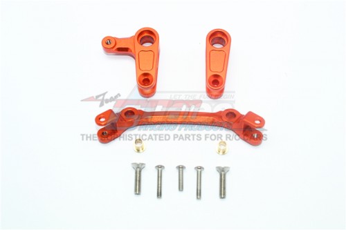GPM Racing Arrma Granite Aluminium Steering Assembly - 10Pcs Set Orange