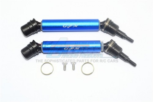 GPM Racing Arrma Granite Steel + Aluminium Front/Rear CVD Drive Shaft - 6Pcs Set Blue