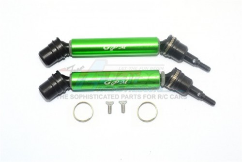 GPM Racing Arrma Granite Steel + Aluminium Front/Rear CVD Drive Shaft - 6Pcs Set Green