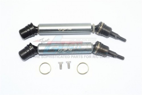 GPM Racing Arrma Granite Steel + Aluminium Front/Rear CVD Drive Shaft - 6Pcs Set Gun Metal