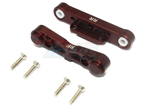 GPM Racing Arrma Kraton 6S BLX Aluminium Rear Lower Suspension Mount - 6Pc Set Brown