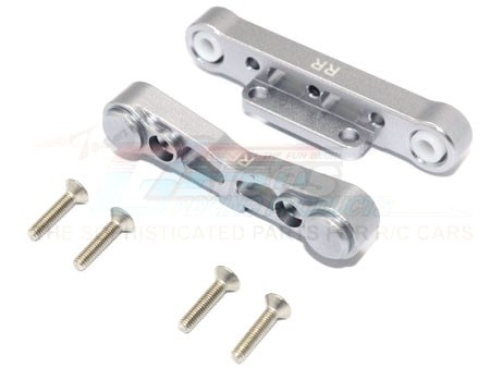 GPM Racing Arrma Kraton 6S BLX Aluminium Rear Lower Suspension Mount - 6Pc Set Gun Metal