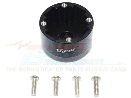 GPM Racing Arrma Kraton 6S BLX Aluminium Front/Rear Diff Case - 5Pcs Set Black