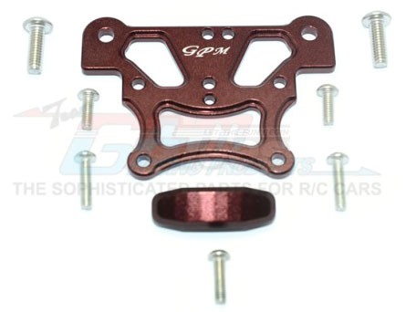 GPM Racing Arrma Kraton 6S BLX Aluminium Front Top Plate for 106005/106015/106018/106040T1 - 9Pc Set Brown