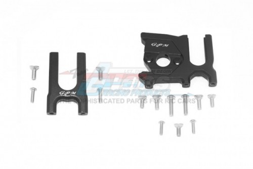 GPM Racing Arrma Talion 6S BLX Aluminium Center Differential (Front + Rear) + Motor Mount - 16Pcs Set (ARA10648) Black