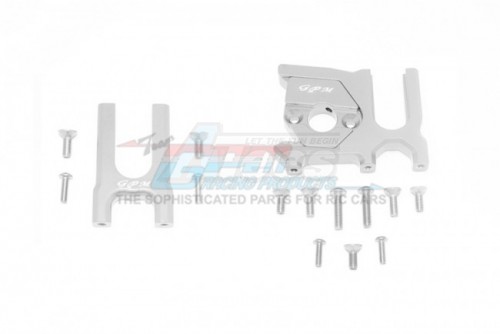 GPM Racing Arrma Talion 6S BLX Aluminium Center Differential (Front + Rear) + Motor Mount - 16Pcs Set (ARA10648) Silver