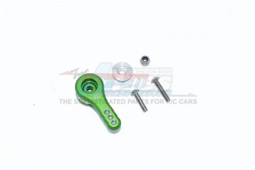 GPM Racing Arrma Kraton 6S BLX Aluminium 25T Servo Horn W. Built-In Spring (3 Positioning Holes) (ARA106040T1) - 5Pcs Set Green