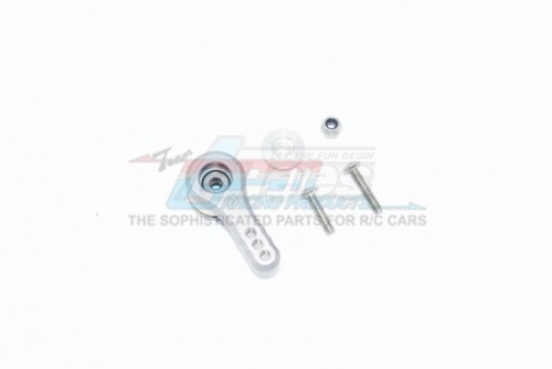 GPM Racing Arrma Kraton 6S BLX Aluminium 25T Servo Horn W. Built-In Spring (3 Positioning Holes) (ARA106040T1) - 5Pcs Set Silver