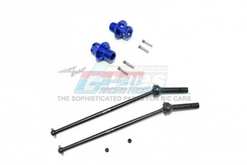 GPM Racing Arrma Kraton 6S BLX Aluminium Rear CVD+13MM Hex for 106005/106015/106018/106040T1 - 10Pcs Set Blue