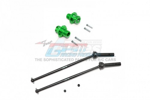GPM Racing Arrma Kraton 6S BLX Aluminium Rear CVD+13MM Hex for 106005/106015/106018/106040T1 - 10Pcs Set Green