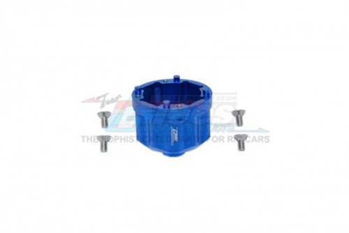 GPM Racing Arrma Kraton 8S BLX Aluminium Front/Rear Diff Case (ARA110002T1/T2) - 5Pcs Set Blue