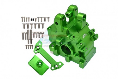 GPM Racing Arrma Kraton 8S BLX Aluminium Front/Rear Gear Box (ARA110002T1/T2) - 34Pcs Set Green