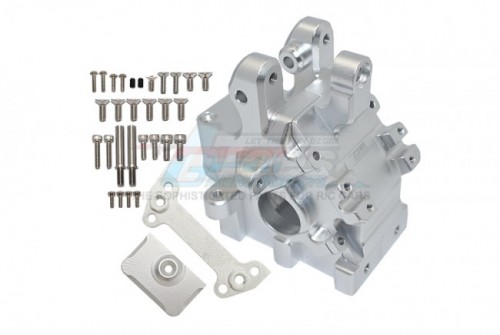 GPM Racing Arrma Kraton 8S BLX Aluminium Front/Rear Gear Box (ARA110002T1/T2) - 34Pcs Set Silver