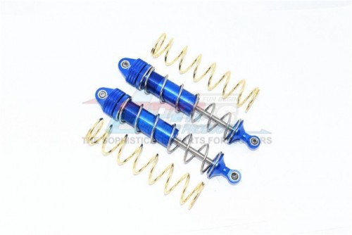 GPM Racing Arrma Kraton 8S BLX Aluminium Front Thickened Spring Dampers 177MM (ARA110002T1/T2) - 4Pcs Set Blue