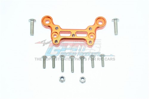 GPM Racing Arrma Outcast 6S BLX Aluminium Front Dirt Guard Mount - 12Pcs Set Orange