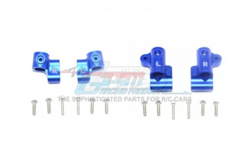 GPM Racing Arrma Outcast 6S BLX AluminIum Front+Rear Body Post Stabilizer - 16Pcs Set Blue