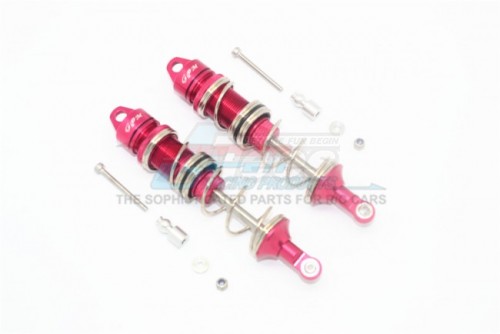 GPM Racing Arrma Talion 6S BLX Aluminium Front Double Section Spring Dampers 105MM - 10Pcs Set (ARA10648) Red