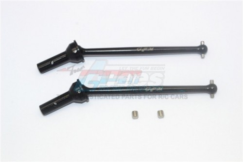 GPM Racing Arrma Typhon 6S BLX Harden Steel #45 Front CVD Drive Shaft (ARA106046) - 4Pcs Set Black