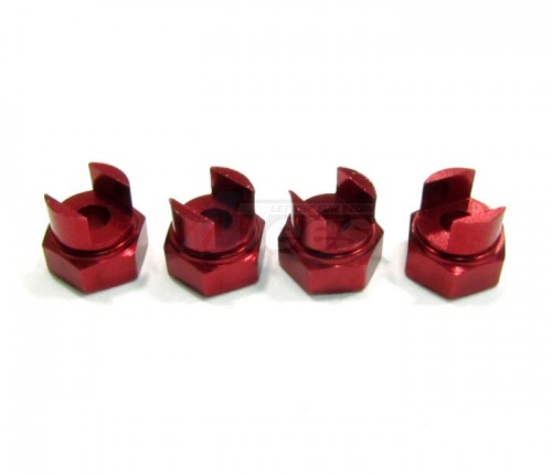 GPM Racing HPI Minizilla Aluminum Drive Adaptor - 4pcs Red