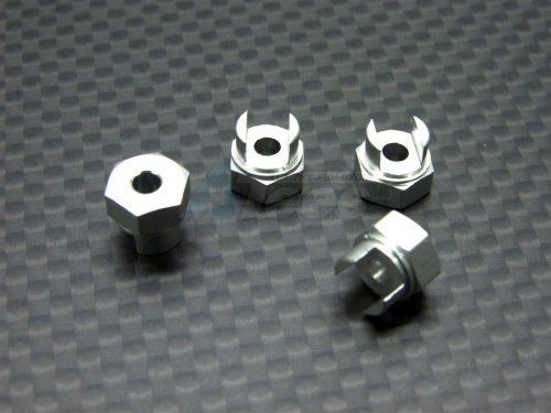 GPM Racing HPI Minizilla Aluminum Drive Adaptor - 4pcs Silver
