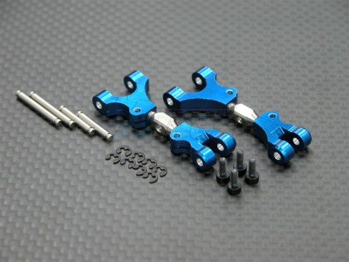 GPM Racing HPI Minizilla Aluminum Front/rear Upper Arm With Pins & 1.5mm E-clips & Screws - 1pr Set Tie Rod Design