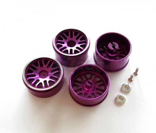 GPM Racing HPI Micro RS4 / Drift Aluminum Front + Rear Option Wheel (BBS) - 4pcs Purple