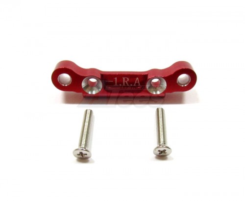 GPM Racing Kyosho Mini Inferno 09 Aluminum Rear Arm Bulk For Front Gear Box With Screws - 1 Piece Set Red