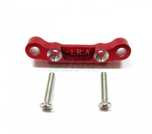 GPM Racing Kyosho Mini Inferno 09 Aluminum Rear Arm Bulk (1 Degree) For Rear Gear Box With Screws - 1 Piece Set Red