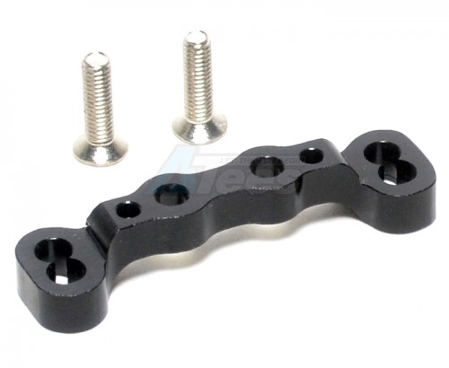GPM Racing Kyosho Mini Inferno 09 Aluminum Rear Upper Arm Bulk For Front Gear Box With Screws - 1 Piece Set Black