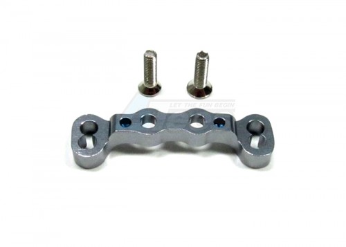 GPM Racing Kyosho Mini Inferno 09 Aluminum Rear Upper Arm Bulk For Front Gear Box With Screws - 1 Piece Set Gun Metal