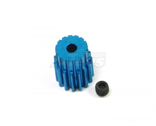 GPM Racing Kyosho Mini Inferno ST Aluminum Motor Gear (13t) - 1 Piece Set Blue