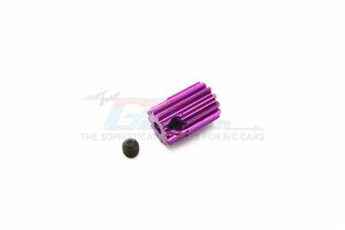 GPM Racing Kyosho Mini Inferno Aluminum Motor Gear (13t) - 1pc Set Purple