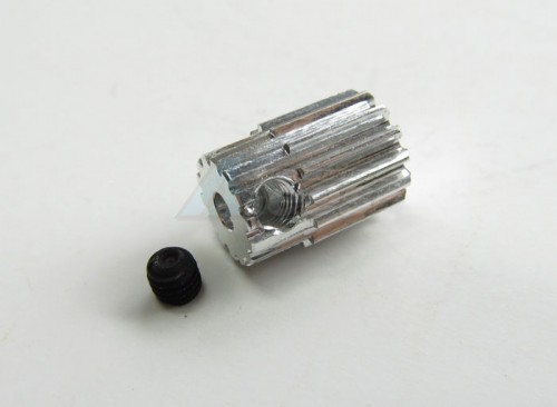 GPM Racing Kyosho Mini Inferno ST Aluminum Motor Gear (15t) - 1 Piece Set Silver