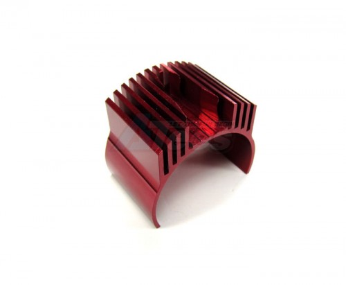 GPM Racing Kyosho Mini Inferno ST Aluminum Motor Heat Sink - 1 Piece Special Design Red