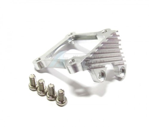 GPM Racing Kyosho Mini Inferno ST Aluminum Motor Heat Sink Mount With Screws - 1pc Set Silver